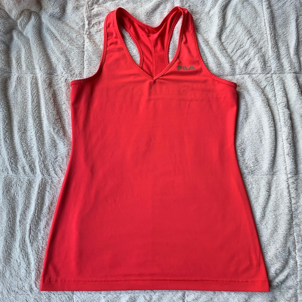 Fila Running Racerback Workout Tank Top Hot Pink